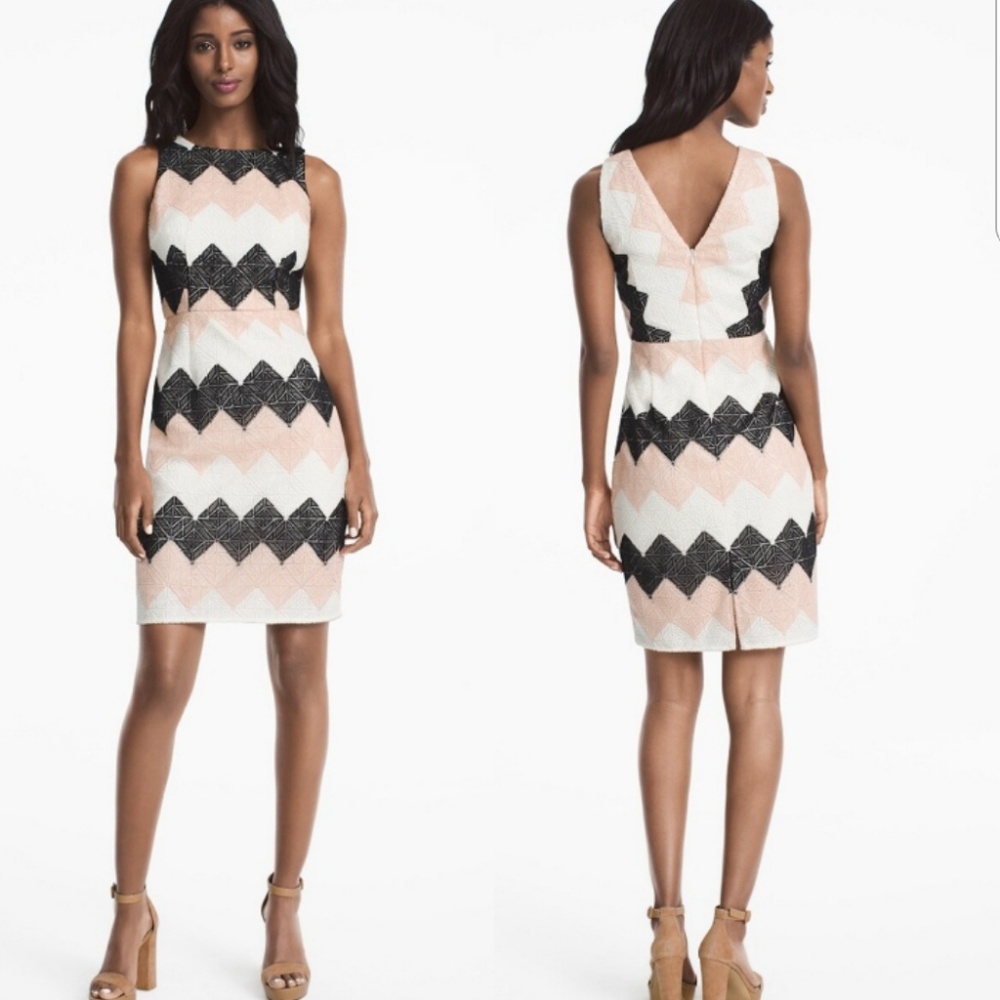 White House Black Market Chevron Dress